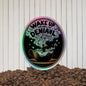 Wake Up and Smell the Denial Holographic Sticker | Lux Label Labs - luxlabellabs.com