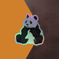 Panda Holographic Stickers Decal - Sparkling Vinyl Art for Indoors