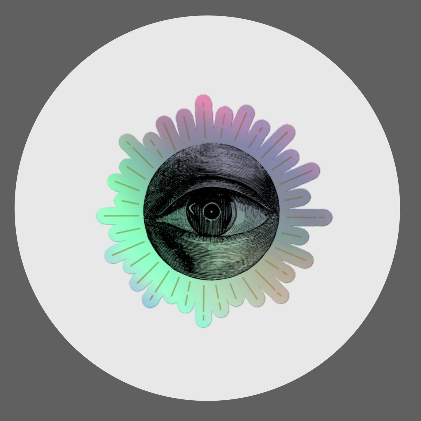 The All Seeing Eye Holographic Stickers | Eye-Catching Vinyl Decals - luxlabellabs.com