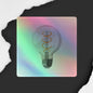 Holographic Decal Bright Idea Light Bulb - Illuminating Design