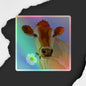 Pastoral Charm Cow Holographic Decal: Meadow Whispers - Limited Edition