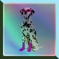 Dalmatian Dog Art Holographic Decal Stickers - Sparkling Canine Charm - luxlabellabs.com