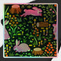 Enchanted Garden Rabbit Holographic Decal: Whimsical Meadow - Limited Edition