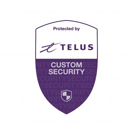 TELUS Custom Security Decal - 5x7 Inch High-Visibility Sticker