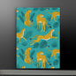 Tropical Cheetah Pattern - Vibrant Safari-Inspired Canvas Art | Modern Jungle Decor | Custom Sizes Available