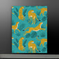 Tropical Cheetah Pattern - Vibrant Safari-Inspired Canvas Art | Modern Jungle Decor | Custom Sizes Available